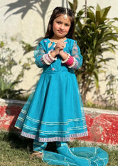Modest Stitched 3 Piece Festive Collection-Saniya
