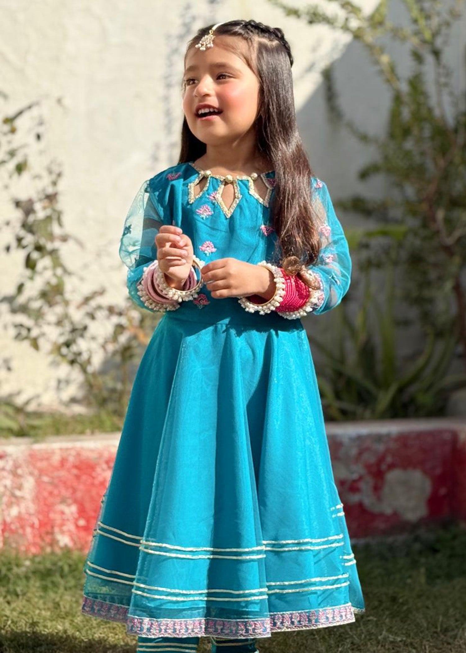 Modest Stitched 3 Piece Festive Collection-Saniya