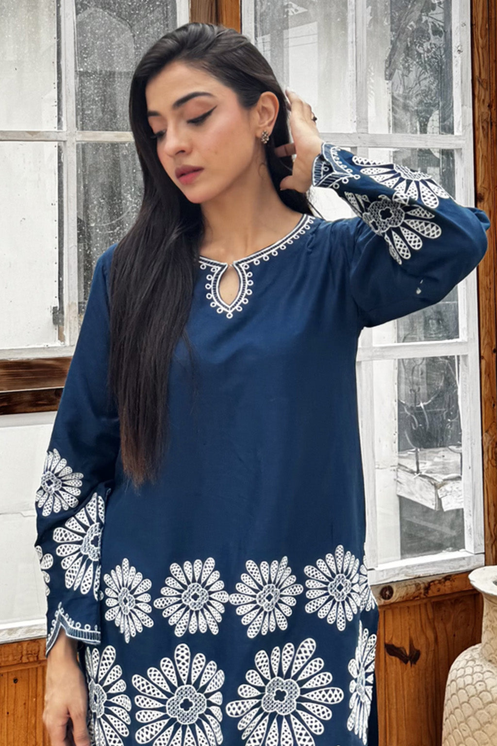 Solarie By Meeral Stitched 2 Piece Lawn Collection'2025-COR-006