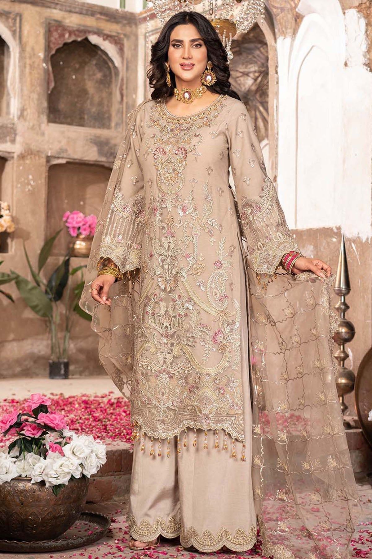 Tehwar By Imrozia Serene Stitched 3 Piece Formals Collection'2025-IP-149 RANGOLI