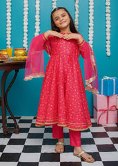 Eid Ki Khushiyan By Modest Stitched 3 Piece Cotton Frock Collection'2025-9220-HPnk