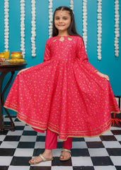 Eid Ki Khushiyan By Modest Stitched 3 Piece Cotton Frock Collection'2025-9220-HPnk