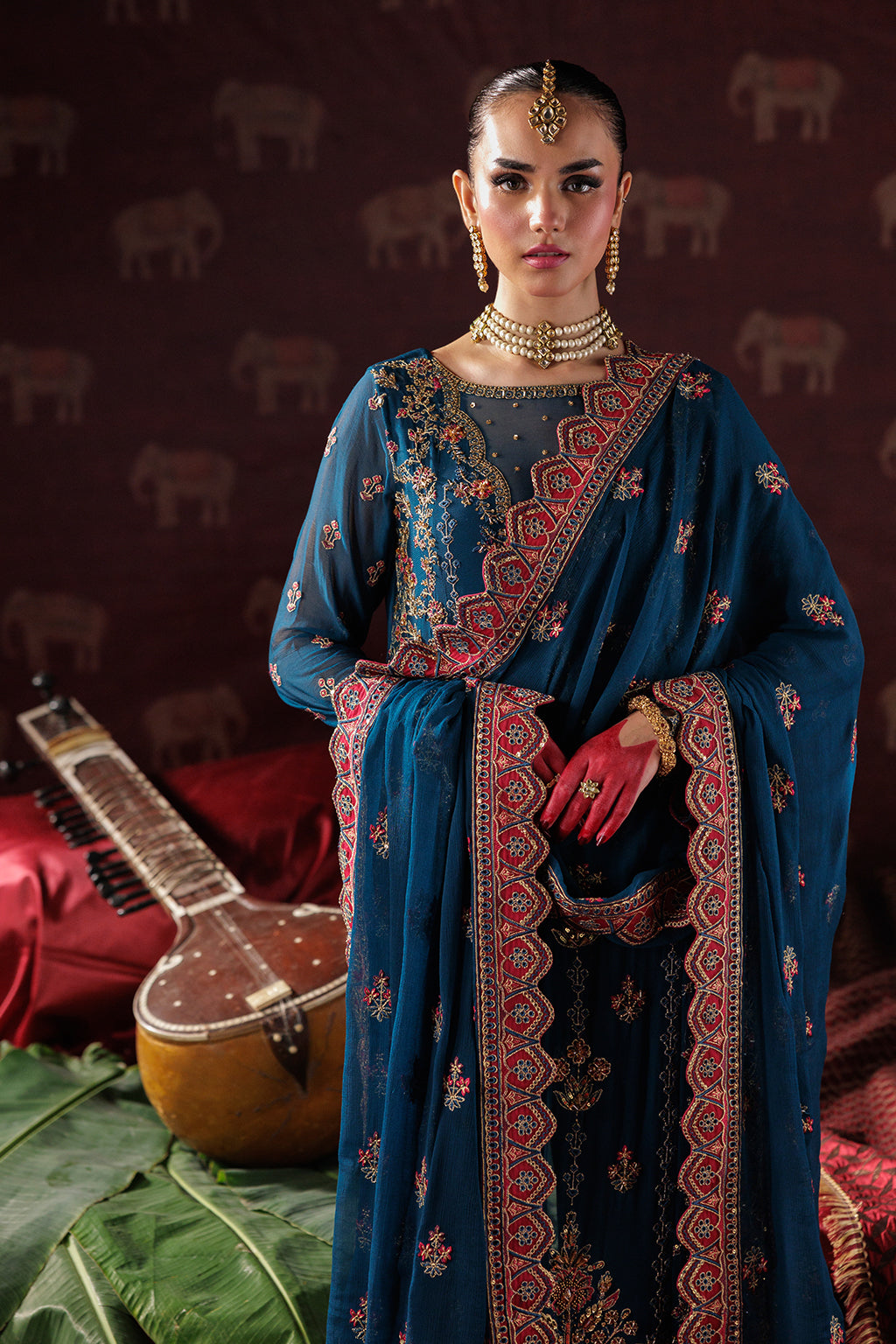 Panache By Meeral Official Unstitched 3 Piece Luxury Chiffon Formals Collection'2025-D-04