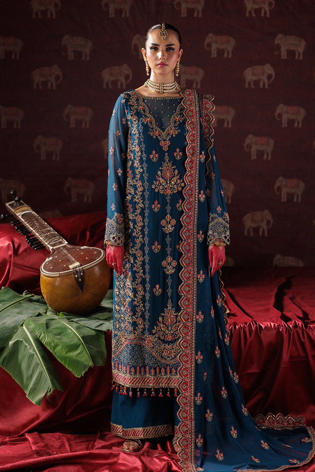 Panache By Meeral Official Unstitched 3 Piece Luxury Chiffon Formals Collection'2025-D-04