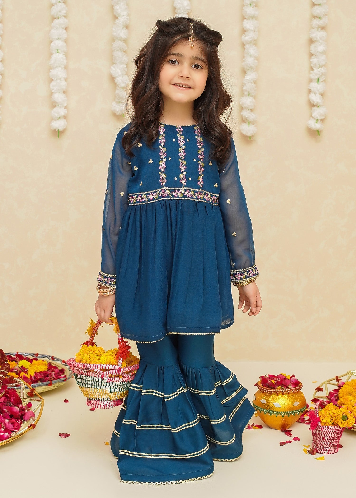 Gulzar By Modest Stitched 3 Piece Formals Collection'2025-9250 Toddlers