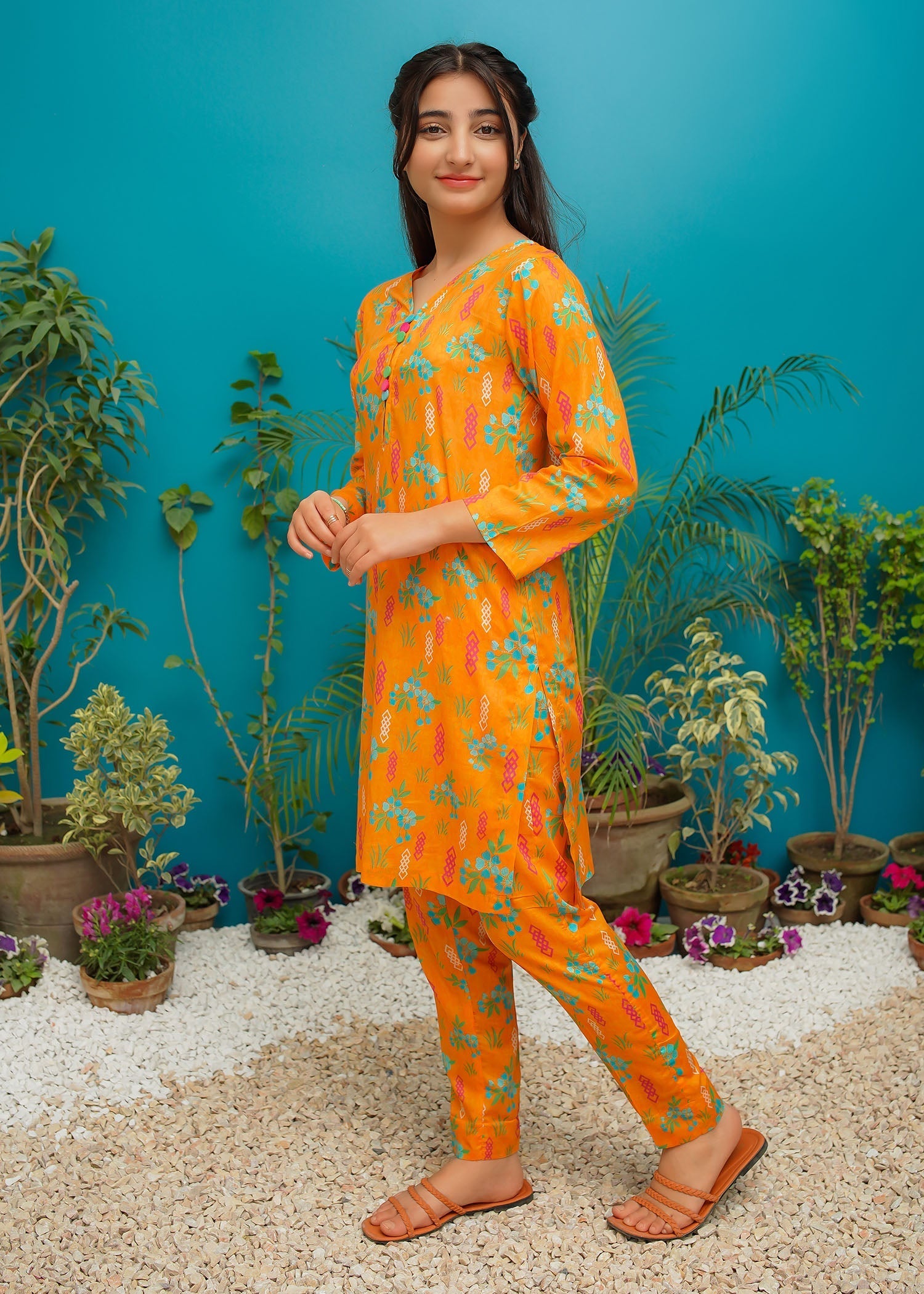 Modest Stitched 2 Piece Spring Summer Collection'2025-Sunlit Charm