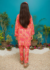 Modest Stitched 2 Piece Spring Summer Collection-Flamingo Bloom
