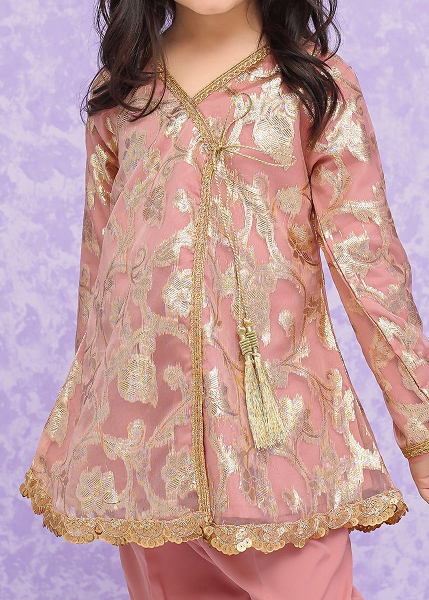 Modest Stitched 2 Piece Festive Formals Kids Collection'2025-Hoor