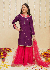Eid Ki Khushiyan By Modest Stitched 3 Piece Formals Collection'2025-Rawsilk Gharara | 8925