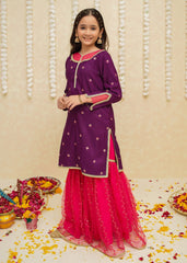 Eid Ki Khushiyan By Modest Stitched 3 Piece Formals Collection'2025-Rawsilk Gharara | 8925