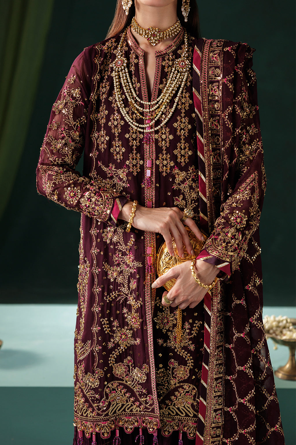 Panache By Meeral Official Unstitched 3 Piece Luxury Chiffon Formals Collection'2025-D-06