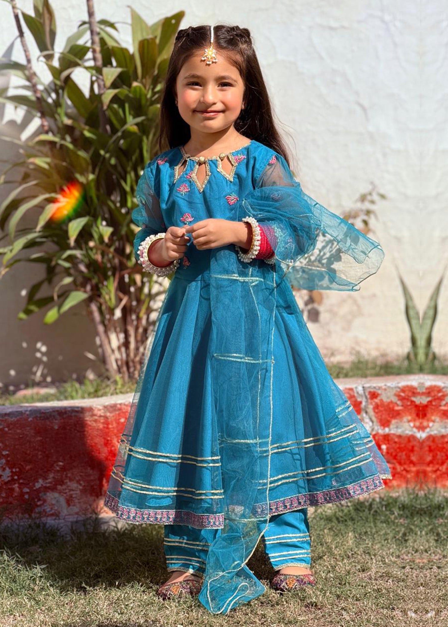 Modest Stitched 3 Piece Festive Collection-Saniya