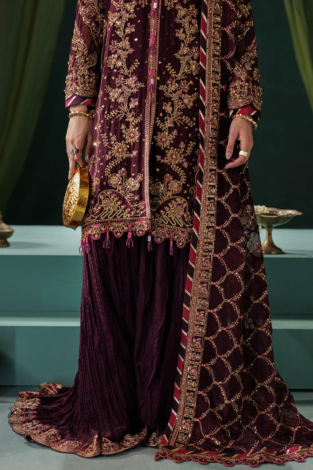 Panache By Meeral Official Unstitched 3 Piece Luxury Chiffon Formals Collection'2025-D-06