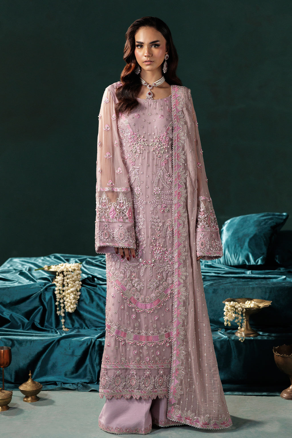 Panache By Meeral Official Unstitched 3 Piece Luxury Chiffon Formals Collection'2025-D-07
