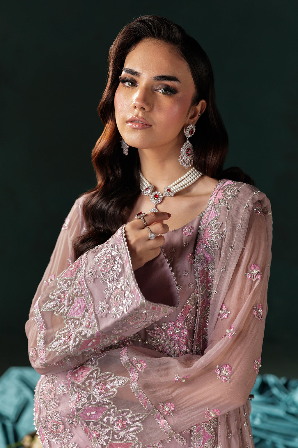 Panache By Meeral Official Unstitched 3 Piece Luxury Chiffon Formals Collection'2025-D-07