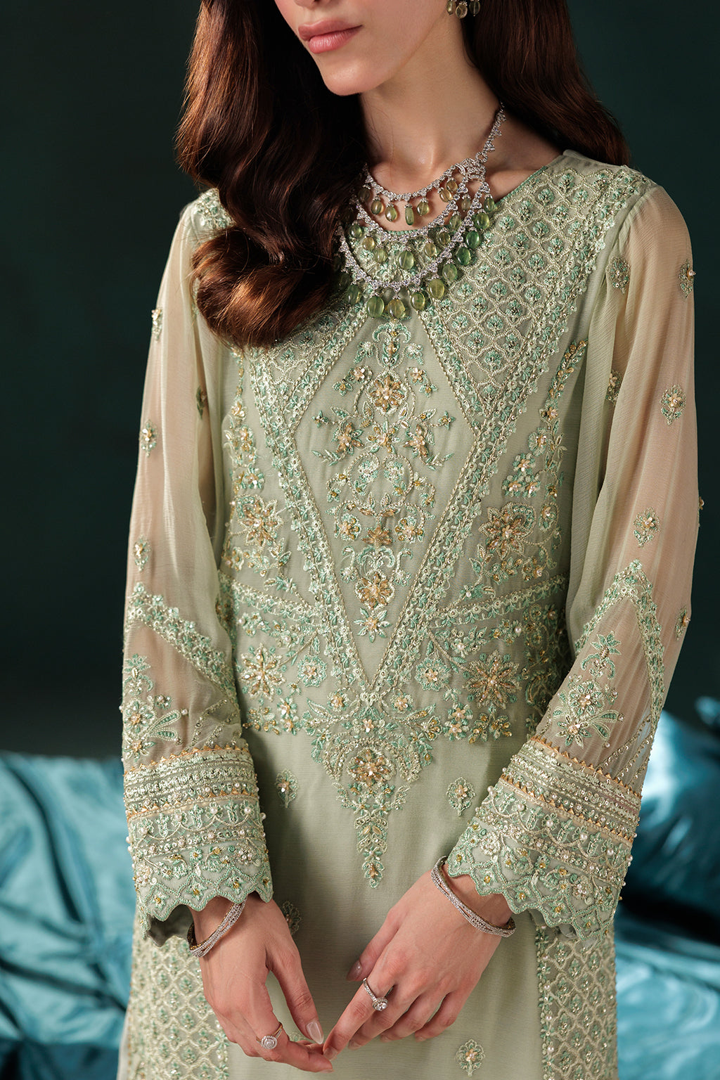 Panache By Meeral Official Unstitched 3 Piece Luxury Chiffon Formals Collection'2025-D-09
