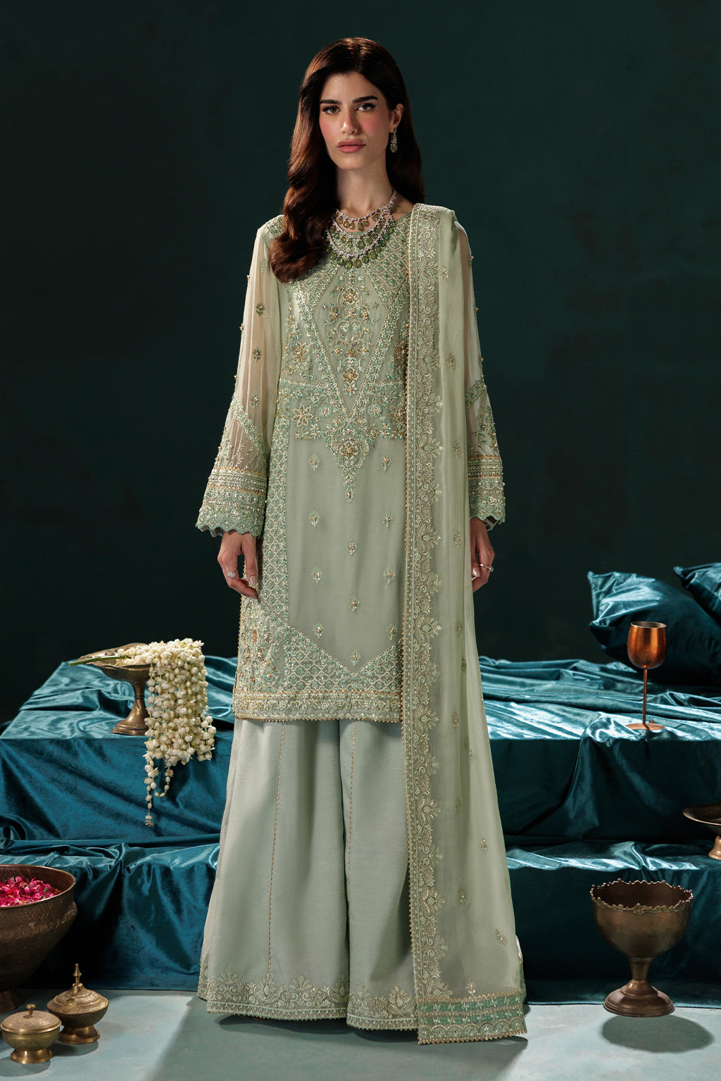 Panache By Meeral Official Unstitched 3 Piece Luxury Chiffon Formals Collection'2025-D-09