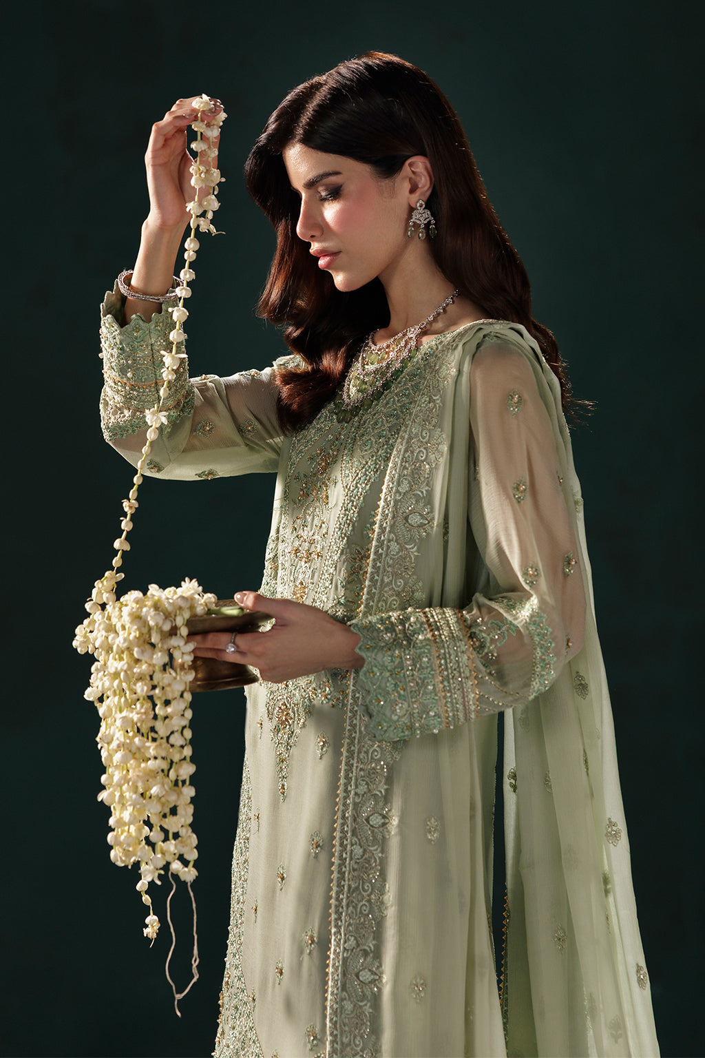 Panache By Meeral Official Unstitched 3 Piece Luxury Chiffon Formals Collection'2025-D-09