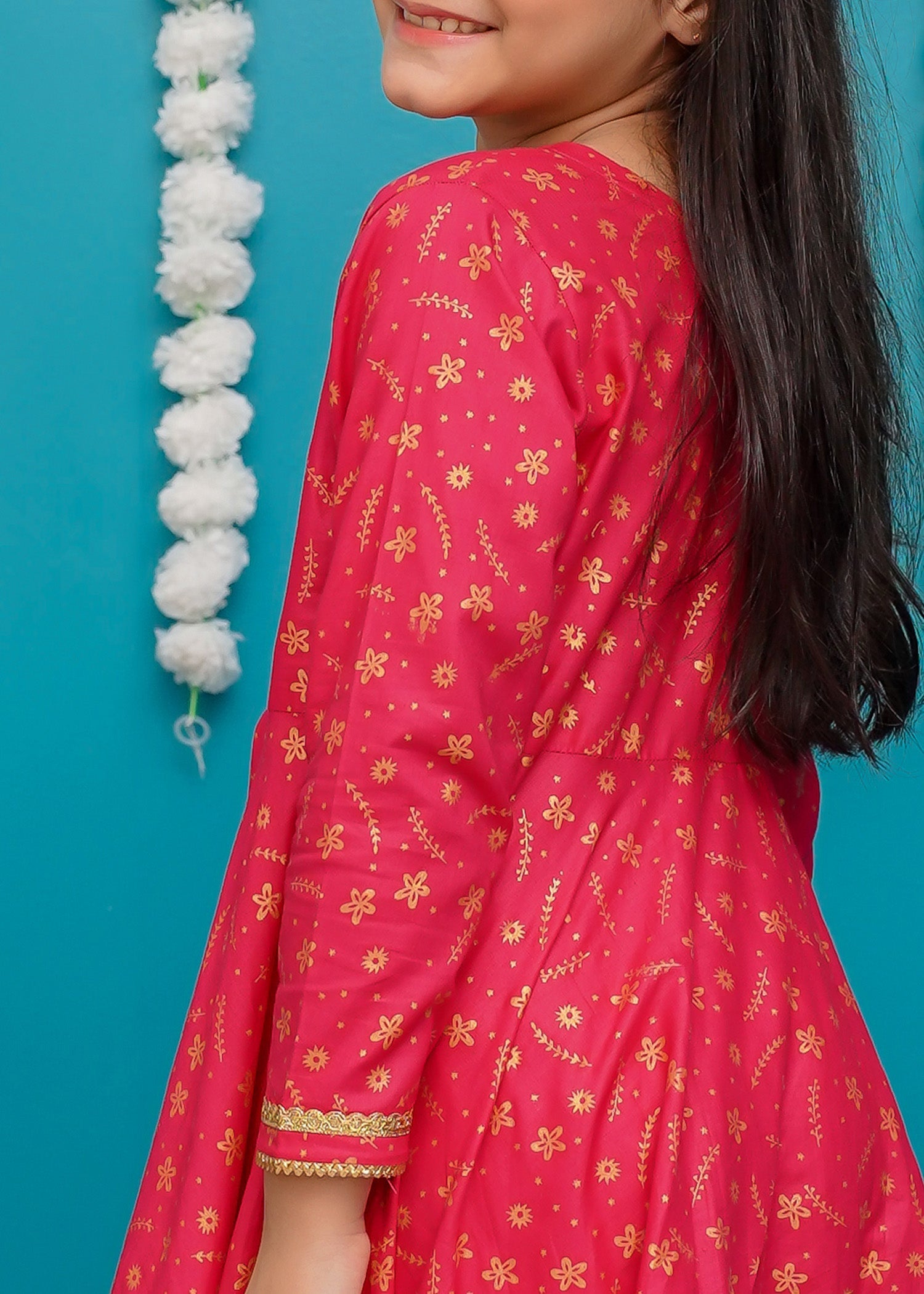 Eid Ki Khushiyan By Modest Stitched 3 Piece Cotton Frock Collection'2025-9220-HPnk