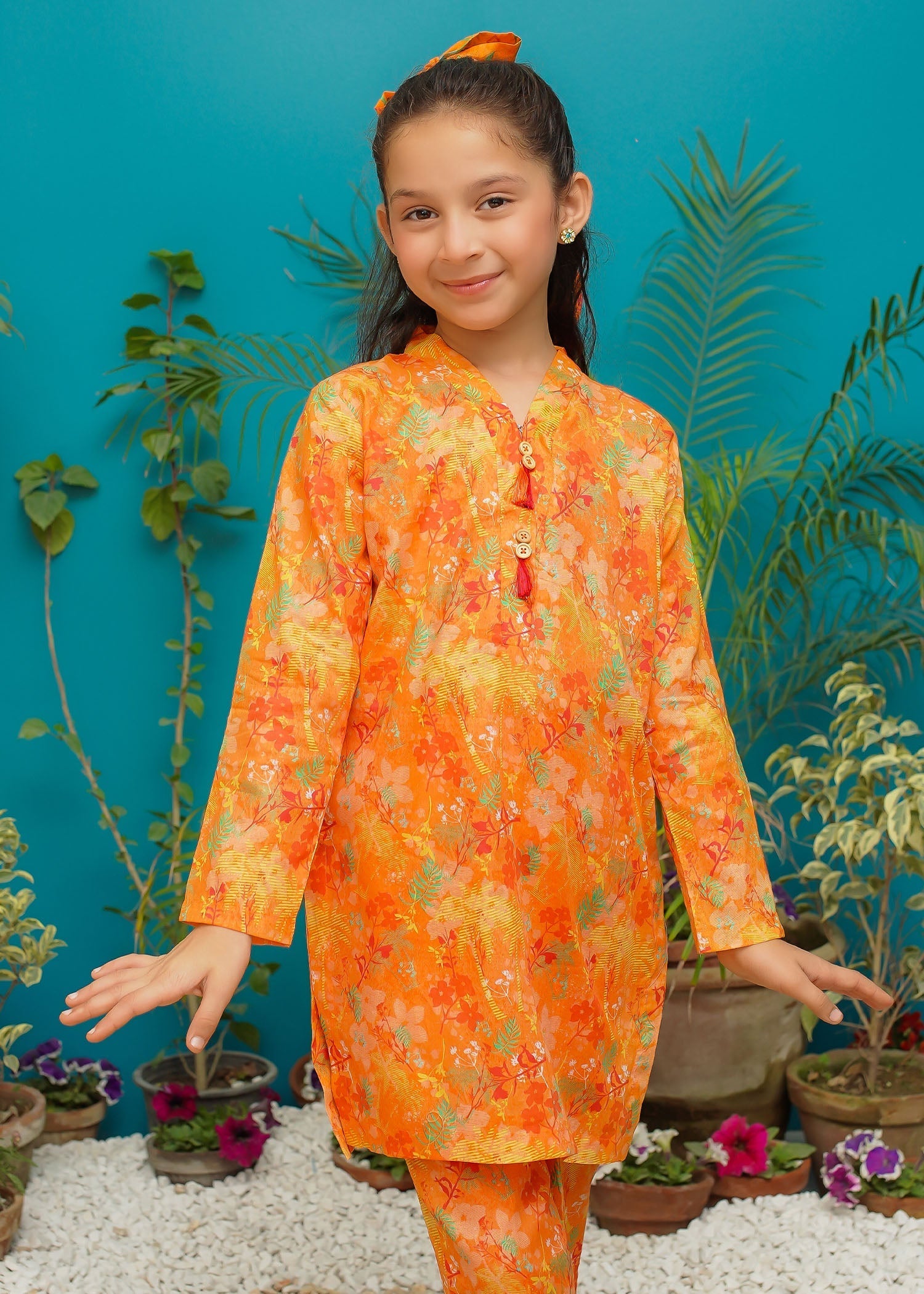 Modest Stitched 2 Piece Spring Summer Collection'2025-Sunset Bloom