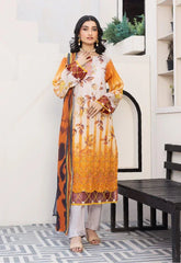 Dressline Unstitched 3 Piece Chikankari Emb Lawn Collection