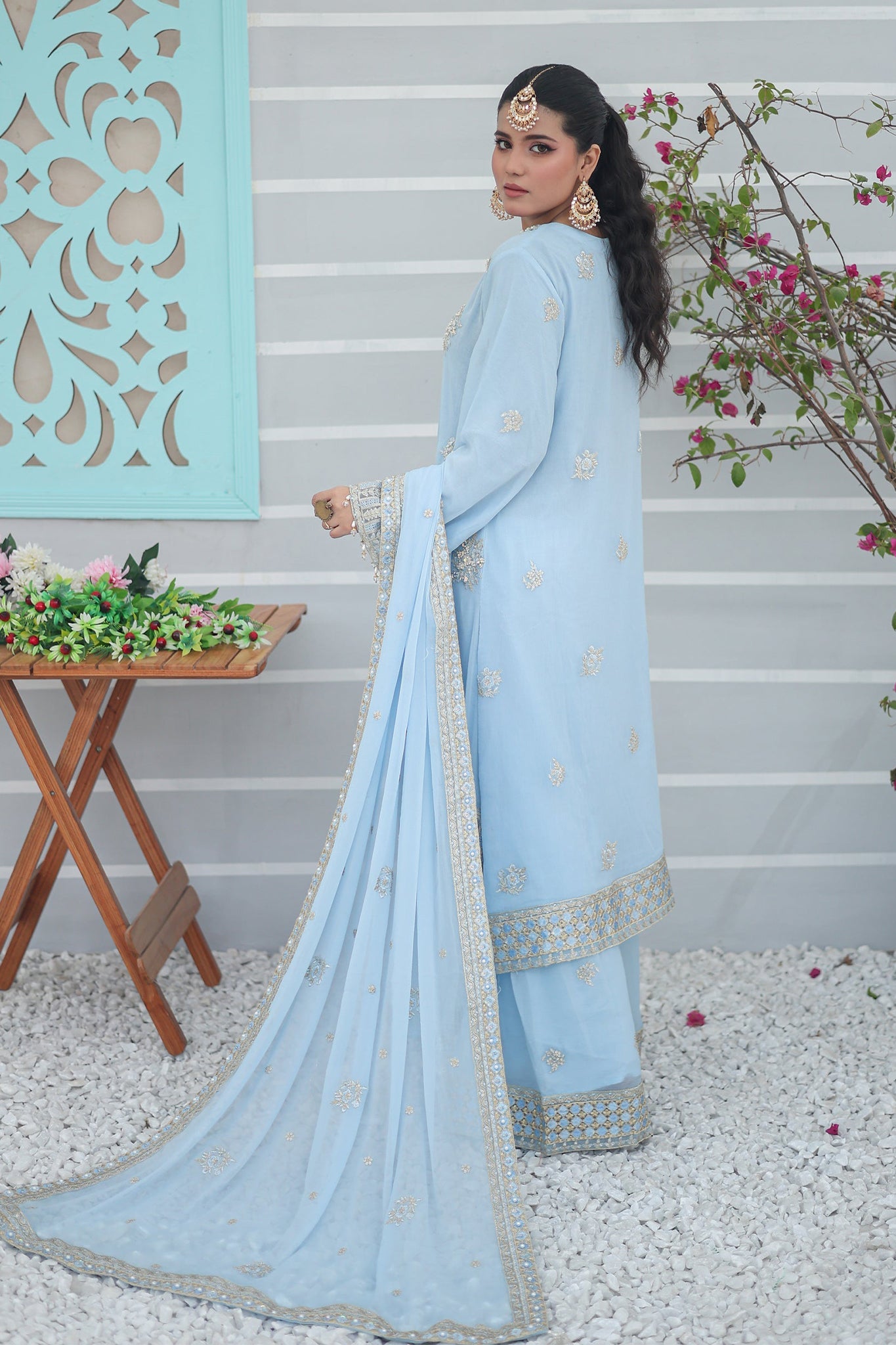 Inara By Azmeerah Official Semi Stitched 3 Piece Chiffon Edit Collection'2024-04-Ayzel