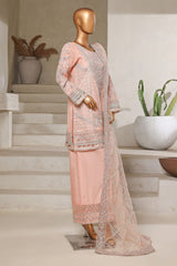 Mahpara by Sada Bahar Stitched 3 Piece Festive Formals Vol-16 Collection'2025-B-30-Peach