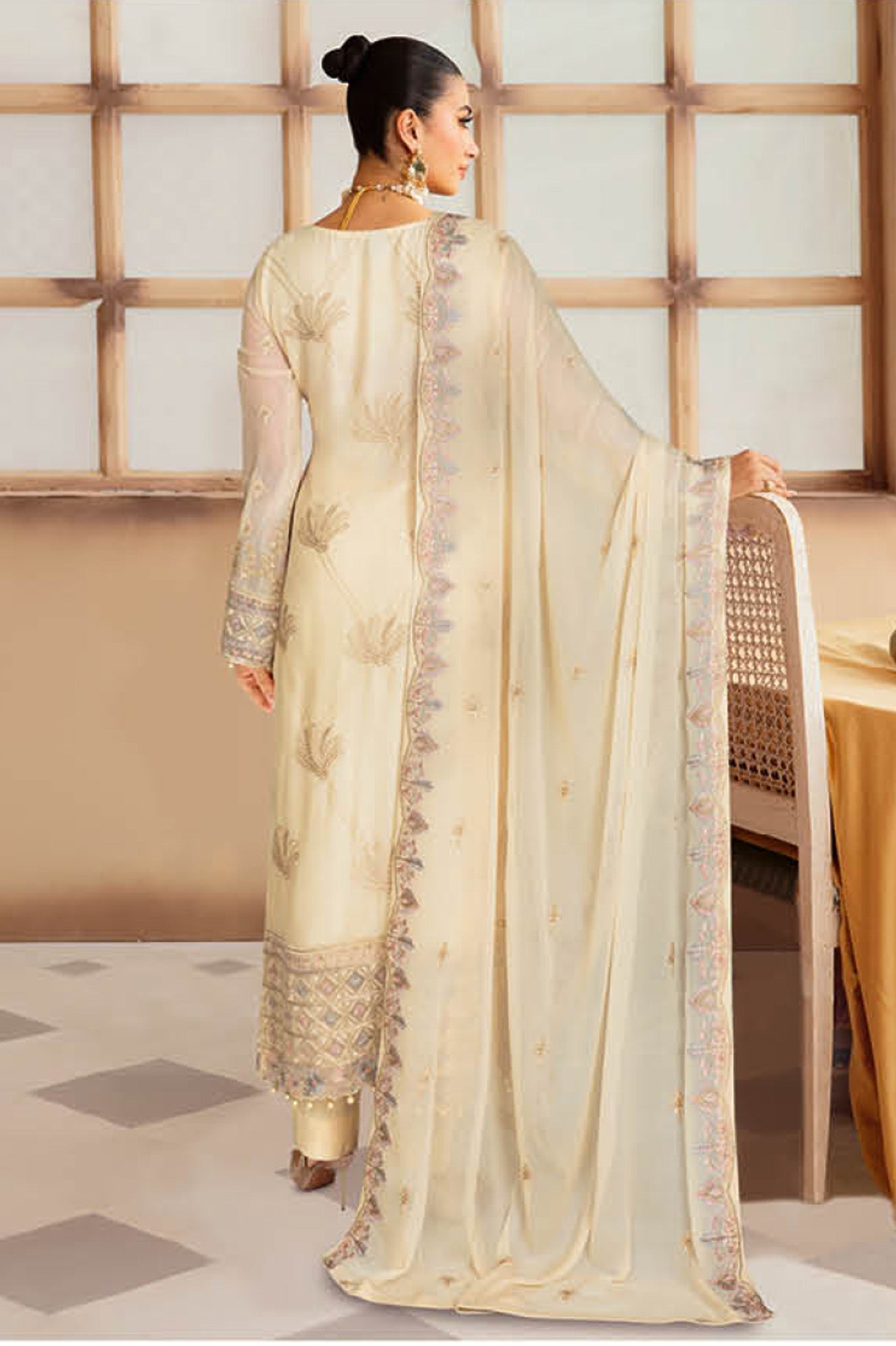 Sangeet by Ramsha Unstitched 3 Piece Chiffon Vol-03 Collection'2025-B-301