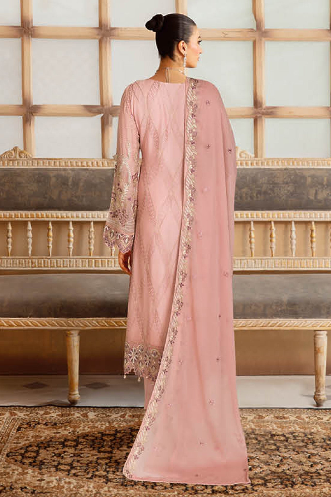 Sangeet by Ramsha Unstitched 3 Piece Chiffon Vol-03 Collection'2025-B-303