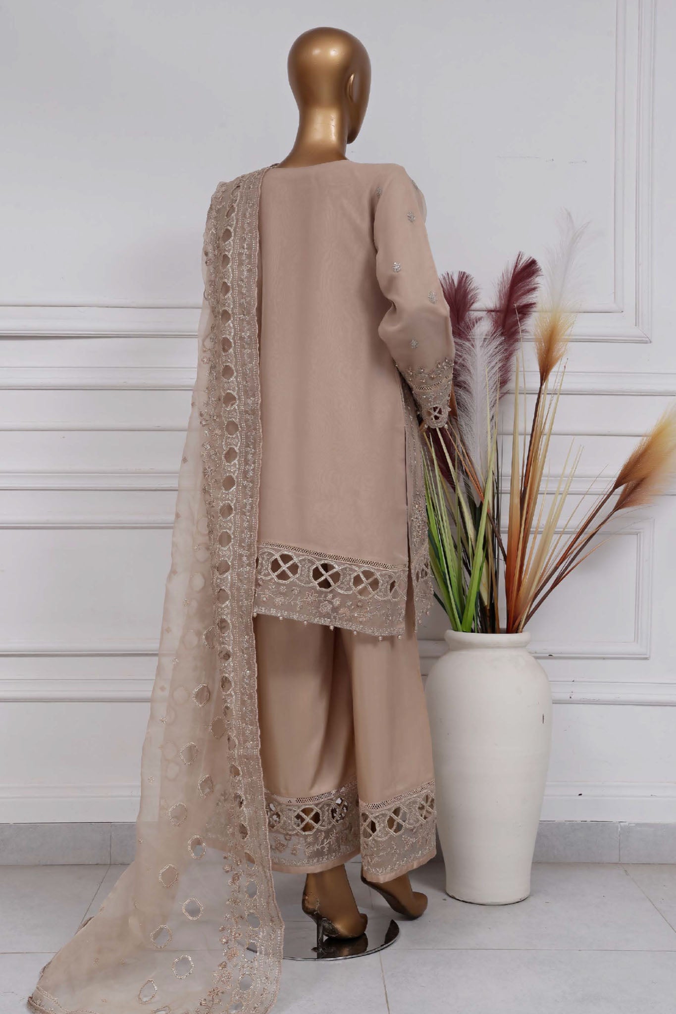 Mahpara by Sada Bahar Stitched 3 Piece Festive Formals Vol-15 Collection-B-32-Skin
