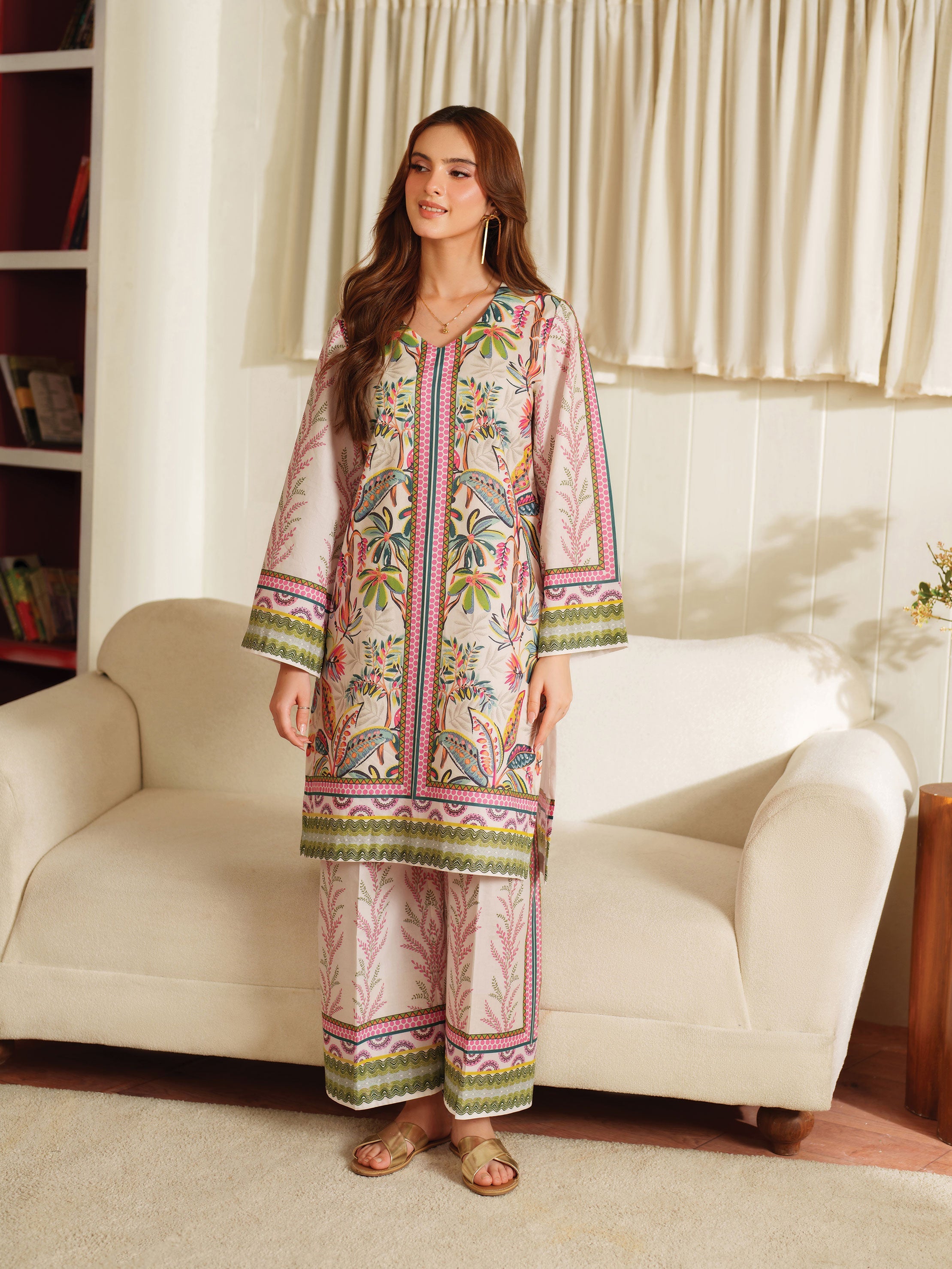 The Bloom Edit by Garnet Stitched 2 Piece Summer Collection'2025-Ballet