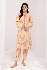 Blumm by Esra Stitched 2 Piece Printed Cambric Collection'2022-BES-06-Fawn