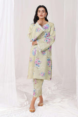 Blumm by Esra Stitched 2 Piece Printed Cambric Collection'2022-BES-08-Pista