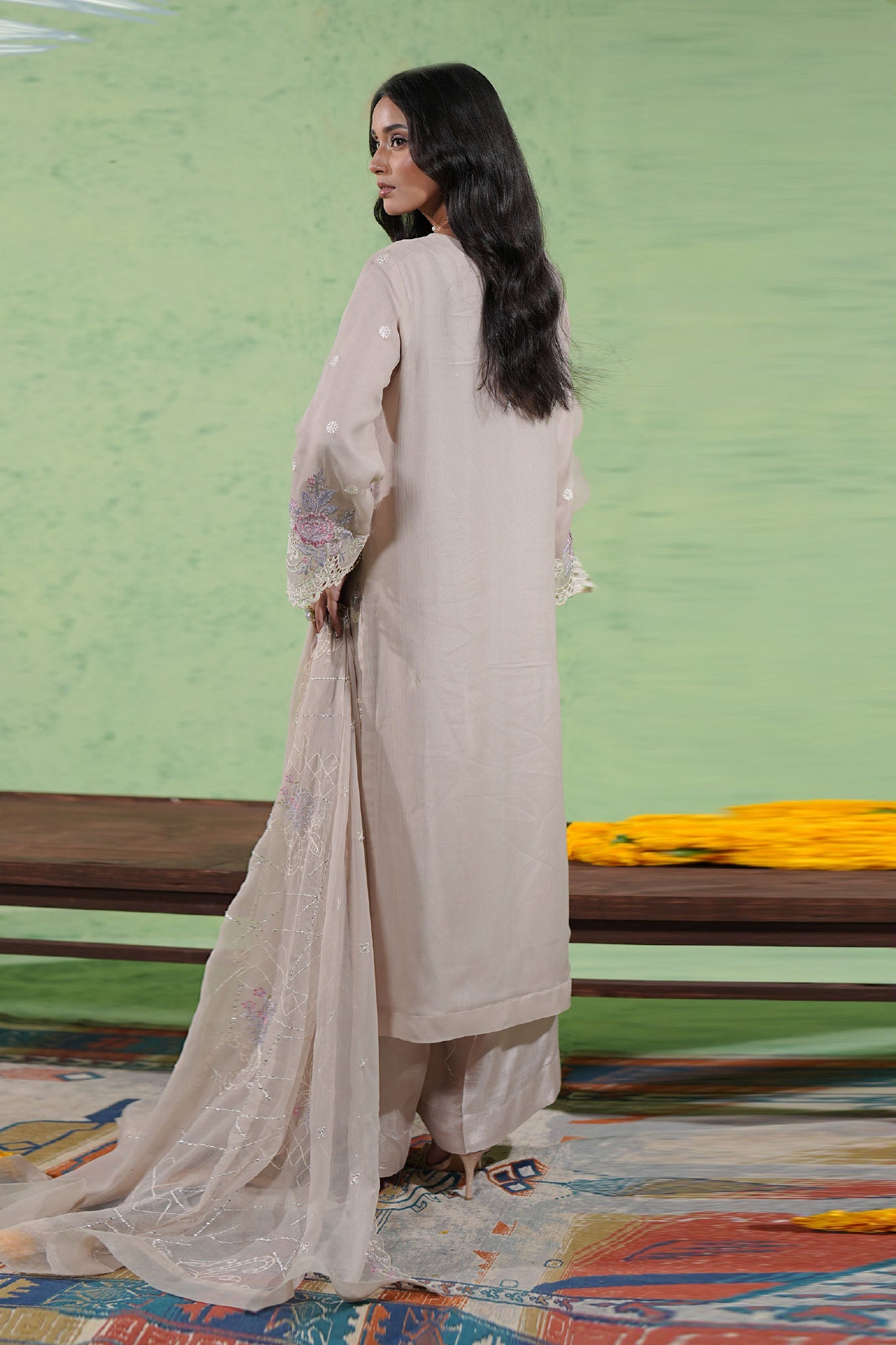 Bayan By Guzel Stitched 3 Piece Chiffon Formals Collection'2025-BG-05-Faryaad