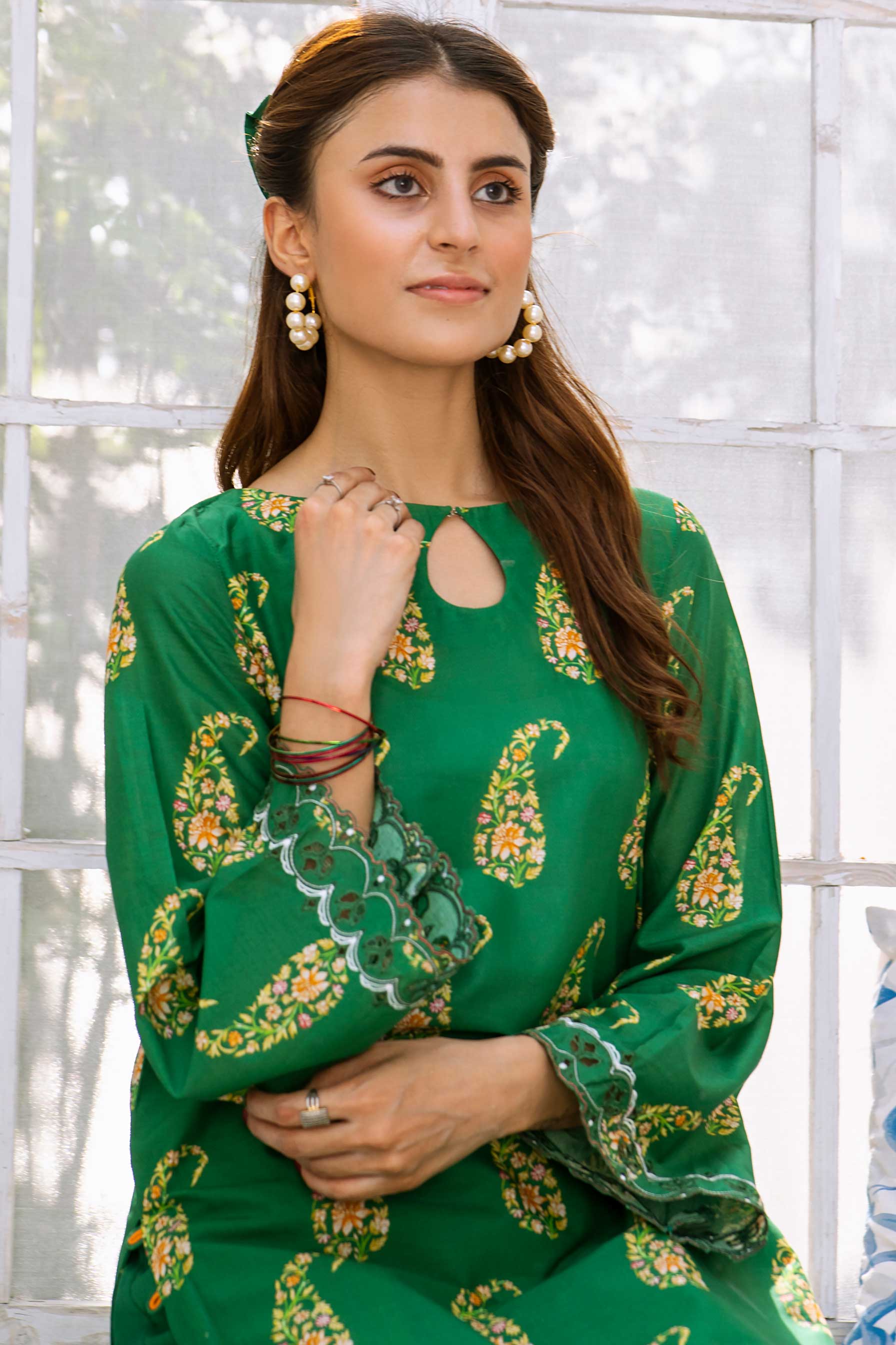 Aayra Stitched Summer Collection'2025-AY371 - Green House 2Pc