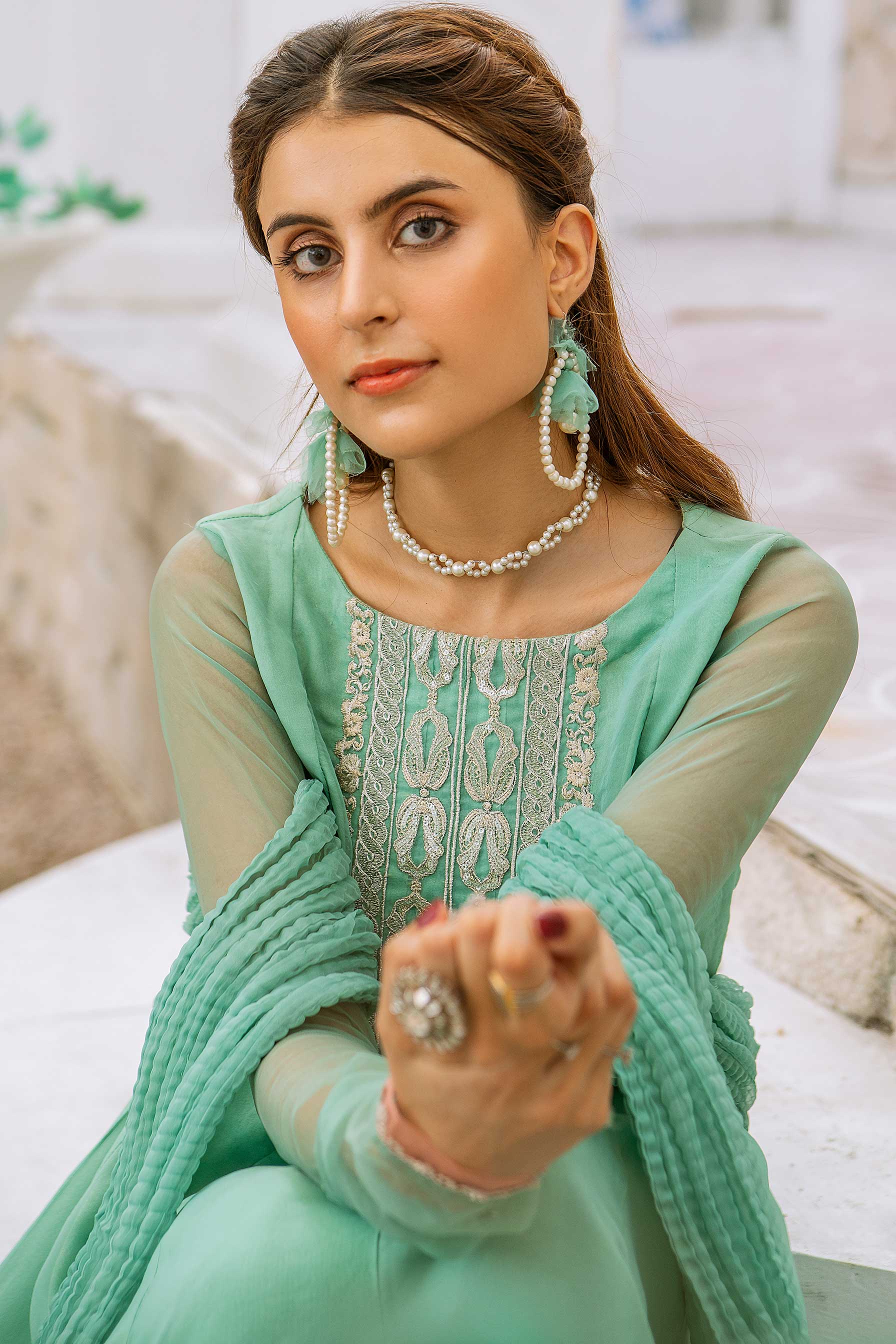 Aayra Stitched Formals Collection'2025-AY346 - Gras Jungle 3Pc
