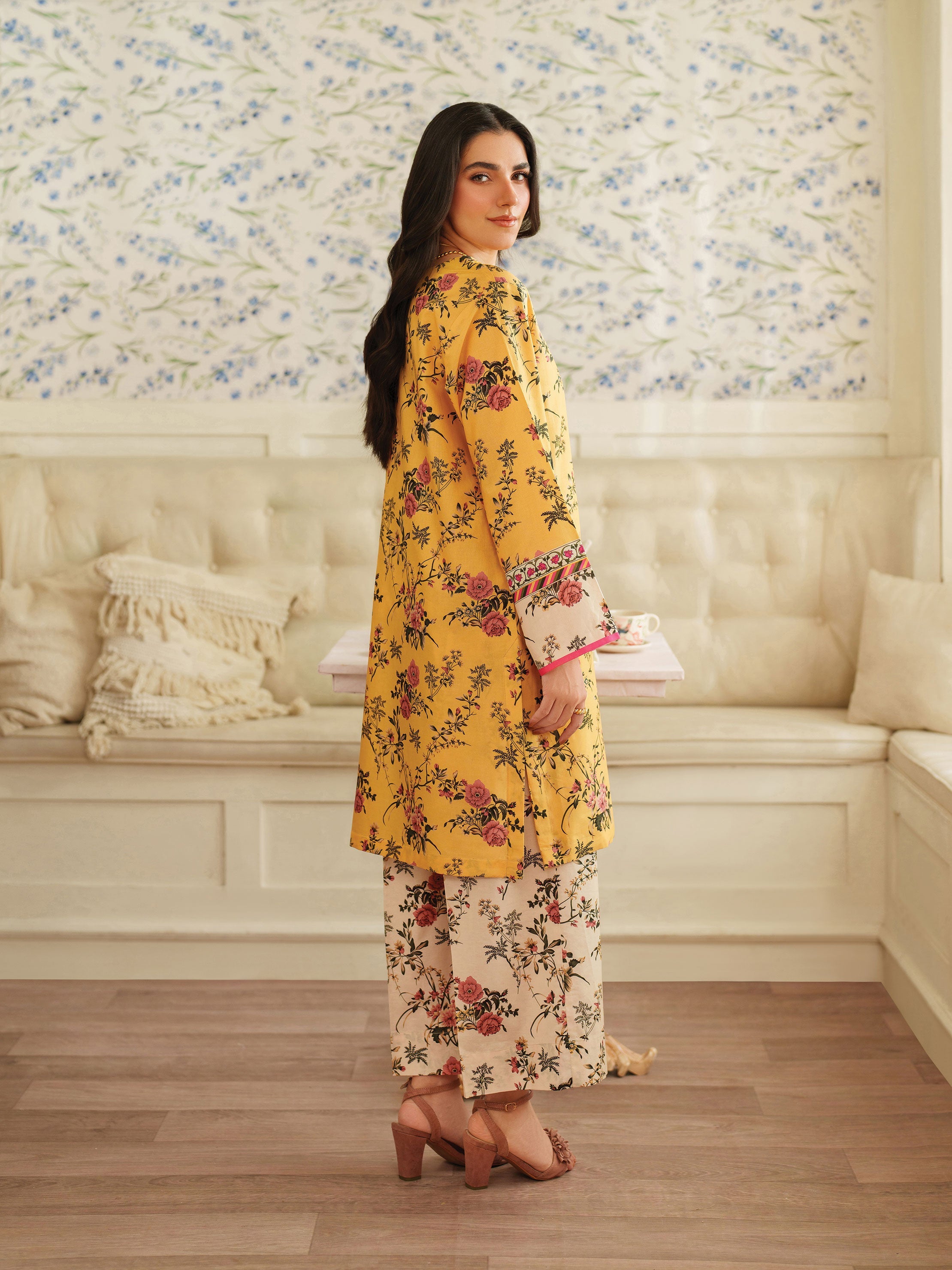 The Bloom Edit by Garnet Stitched 2 Piece Summer Collection'2025-Butter Drop