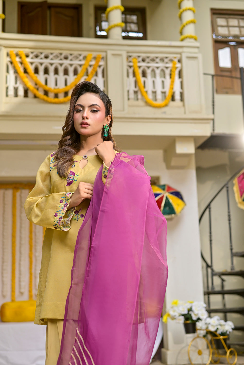Silcot Stitched Summer Collection'2025-Marigold Bloom M-elegance