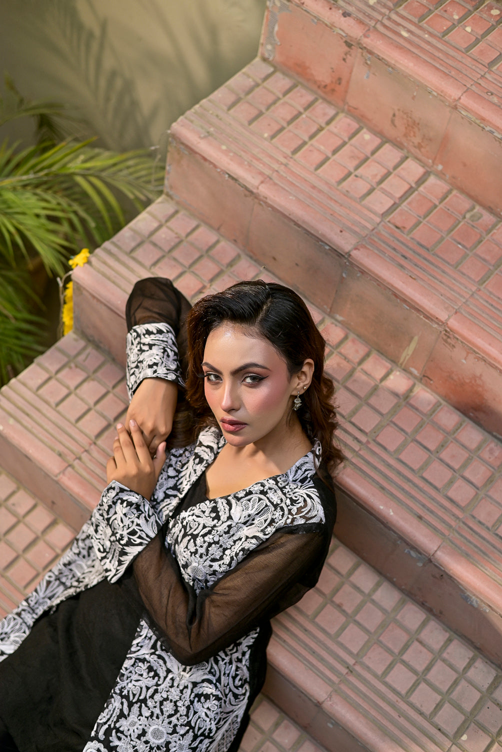 Silcot Stitched Summer Collection'2025-Mumtaz Monochrome MBROIDERED CHARM