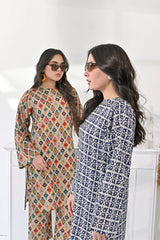 Silcot Stitched Summer Collection'2025-Boho Chic Printed Ensemble