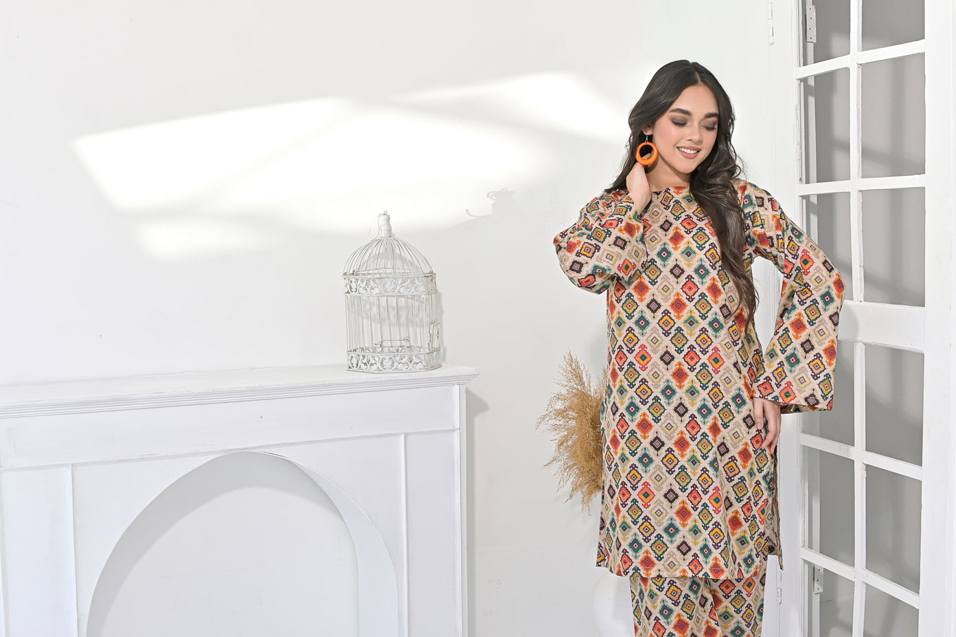 Silcot Stitched Summer Collection'2025-Boho Chic Printed Ensemble