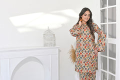 Silcot Stitched Summer Collection'2025-Boho Chic Printed Ensemble