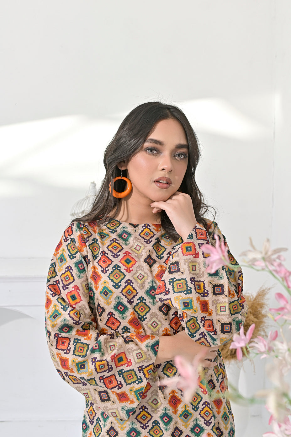 Silcot Stitched Summer Collection'2025-Boho Chic Printed Ensemble