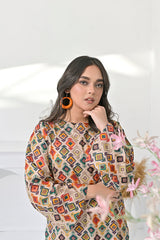 Silcot Stitched Summer Collection'2025-Boho Chic Printed Ensemble