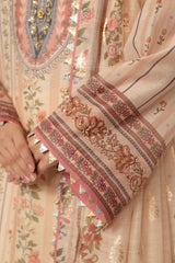 Lux Edit By Zaaviay Stitched Beige Bliss (Shirt & Duppatta)