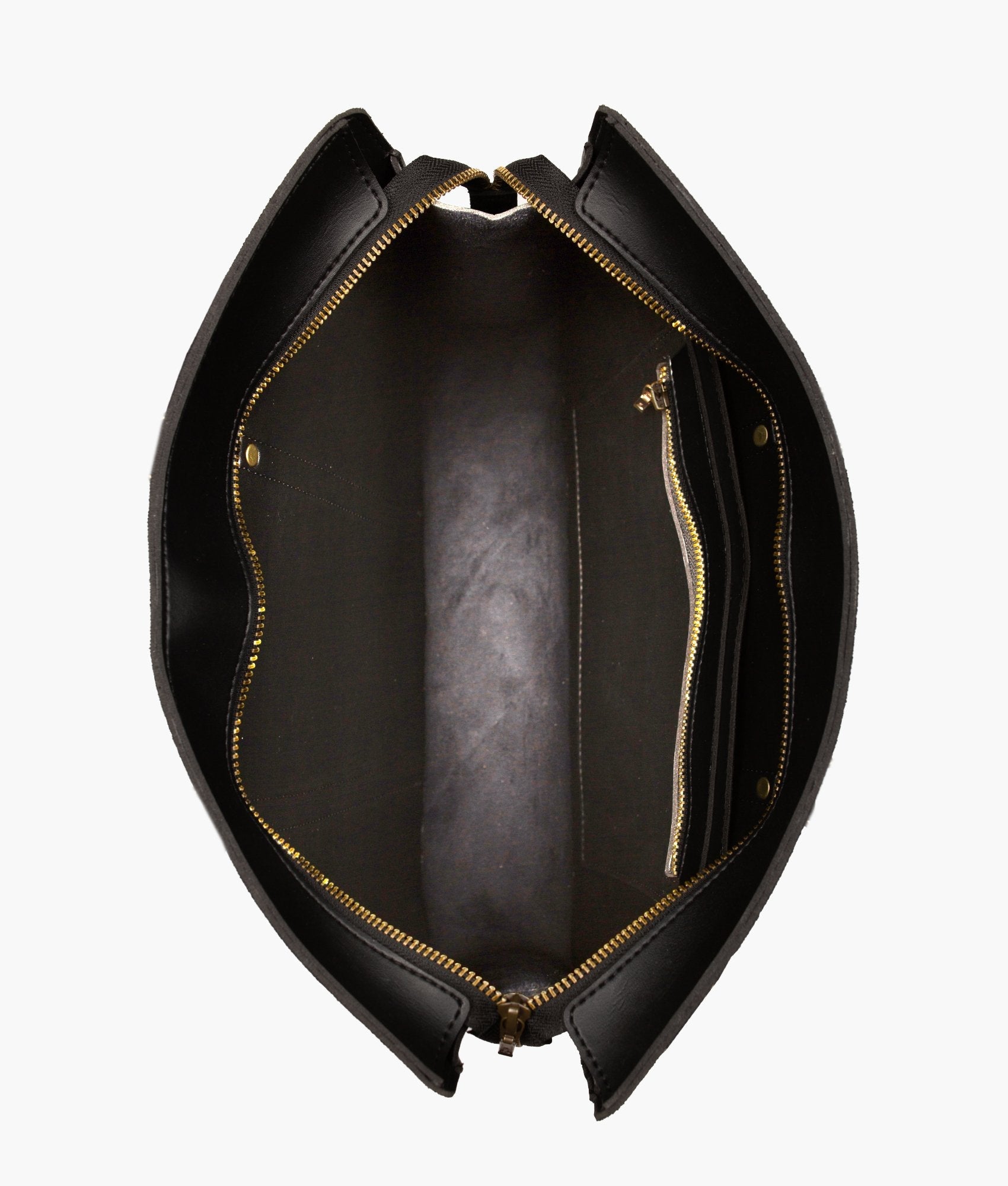 RTW Creation - Black suede laptop bag