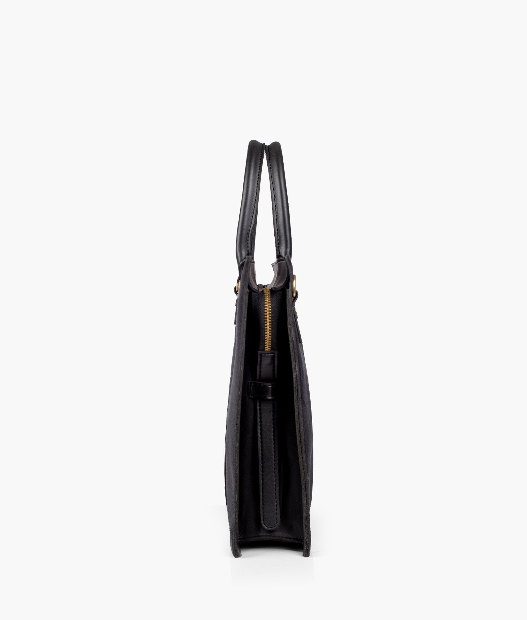 RTW Creation - Black suede laptop bag