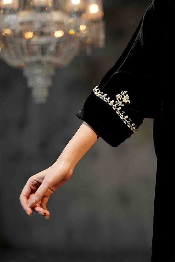 Lux Edit By Zaaviay Stitched Black Beauty (Two Piece)