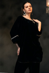 Lux Edit By Zaaviay Stitched Black Beauty (Two Piece)