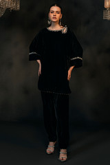 Lux Edit By Zaaviay Stitched Black Beauty (Two Piece)
